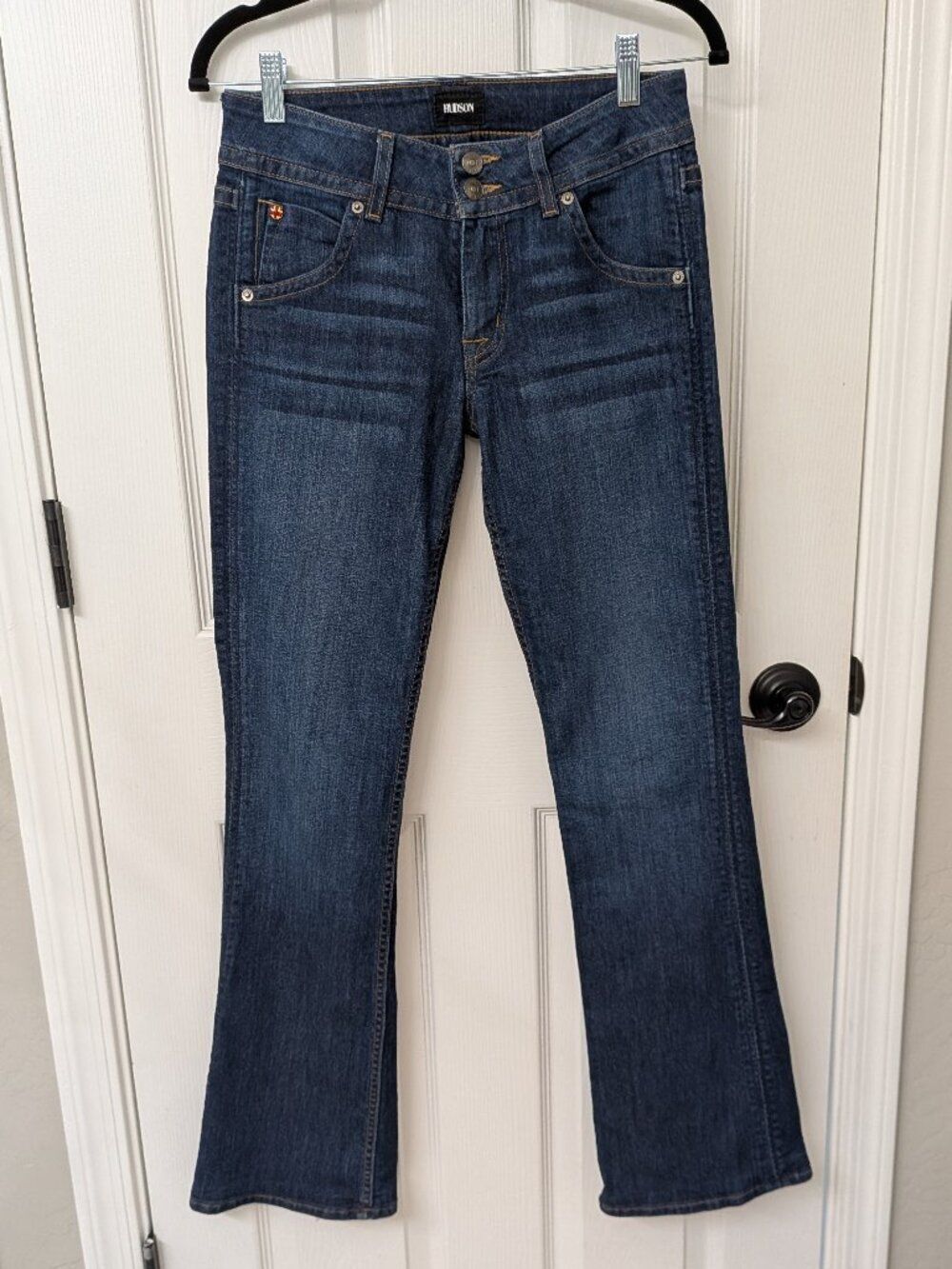 HUDSON Signature Bootcut Jeans | Blue Label Midrise Denim | 27x30